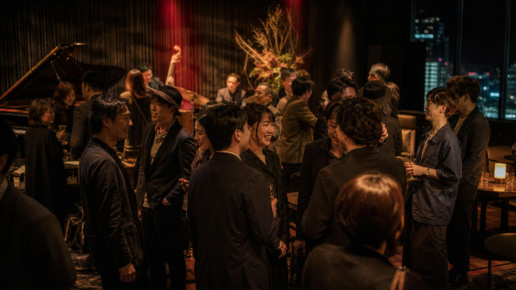 熊本の交流イベントとパーティー文化を表すビジュアル