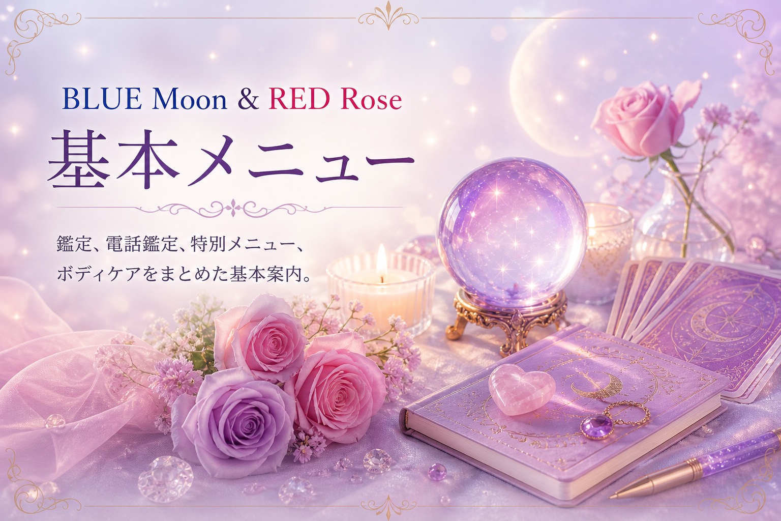 BLUE Moon & RED Rose 基本メニュー