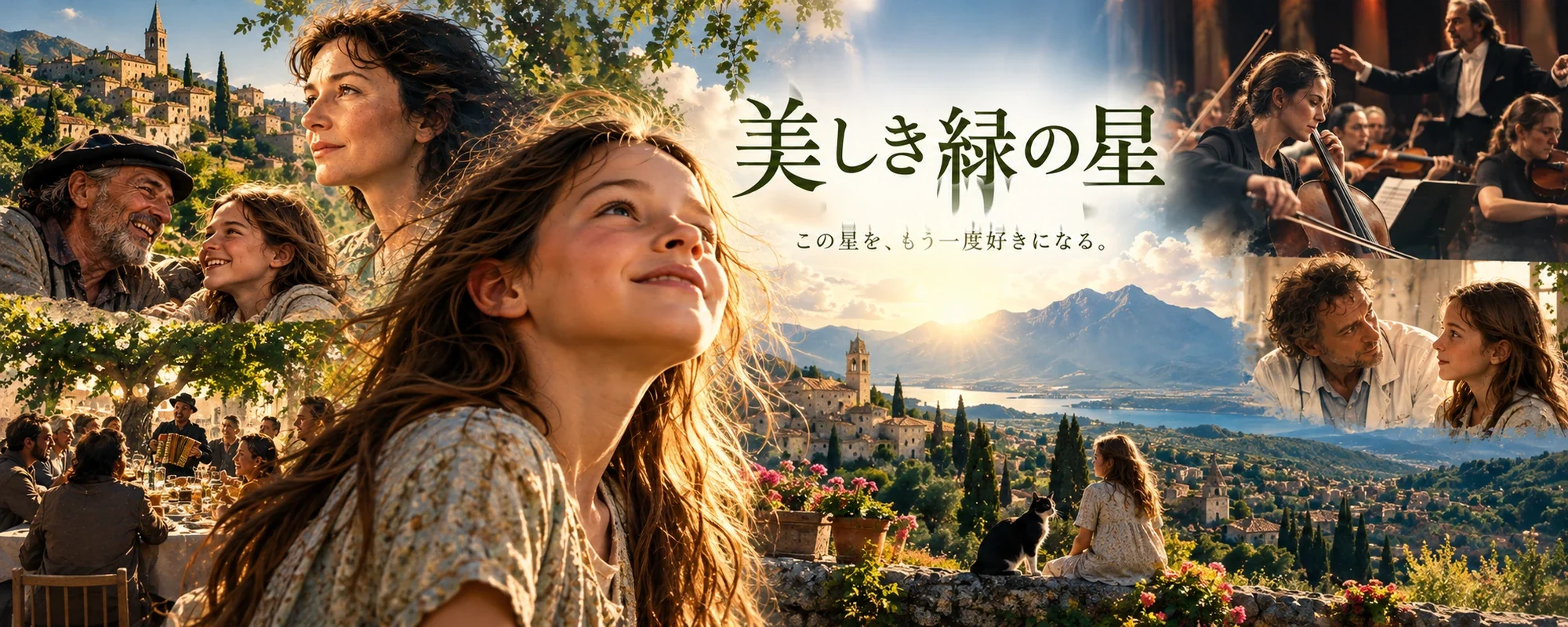 映画『美しき緑の星』の世界観から着想した超フォトリアル風景：地中海の記憶