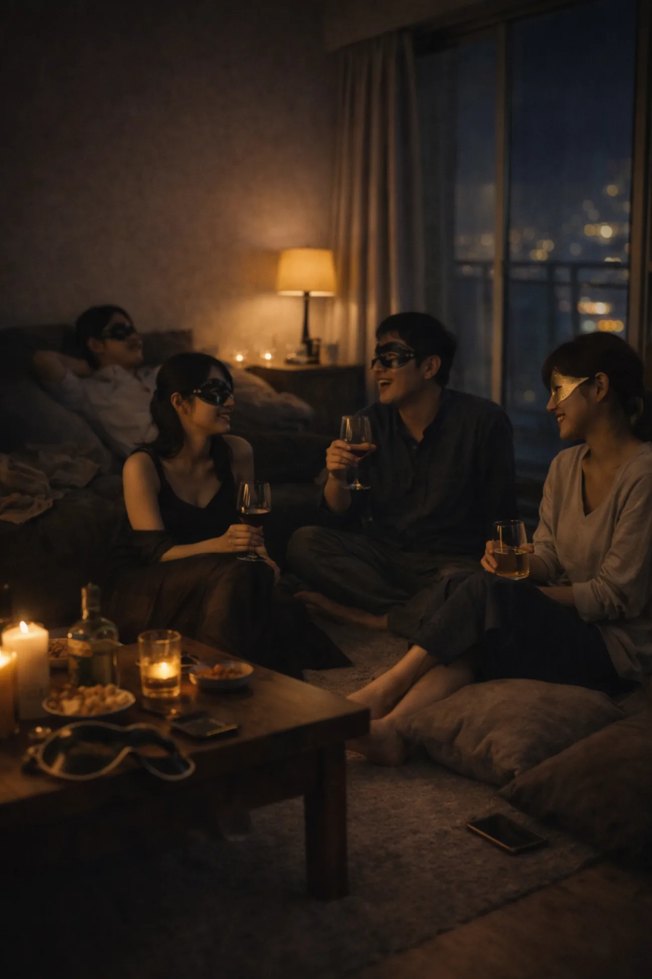 少人数で静かに会話するサロンのイメージ