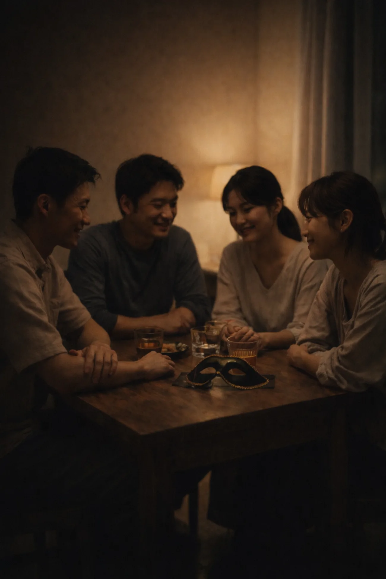 会話が生まれる落ち着いたサロンテーブル