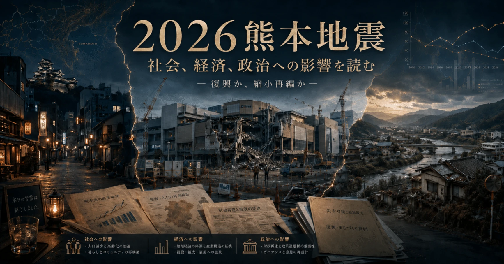 2026 熊本地震――復興か、縮小再編か｜社会、経済、政治への影響を読む